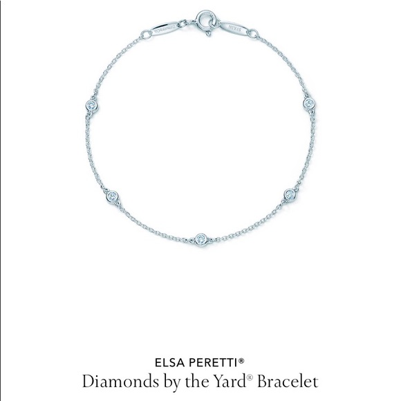Tiffany & Co. Jewelry - Tiffany Silver Diamonds by the Yard bracelet